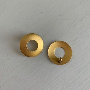 Gold Circular Earrings
